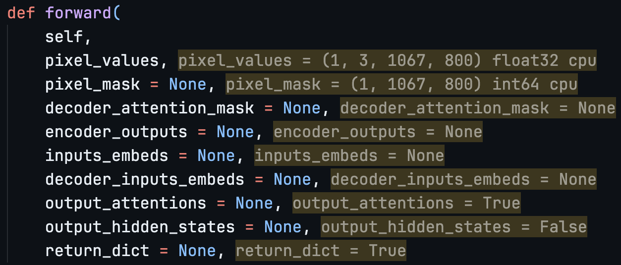 Inline Variable Details