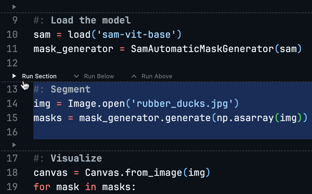 Section Header Controls