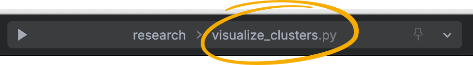 The active execution target