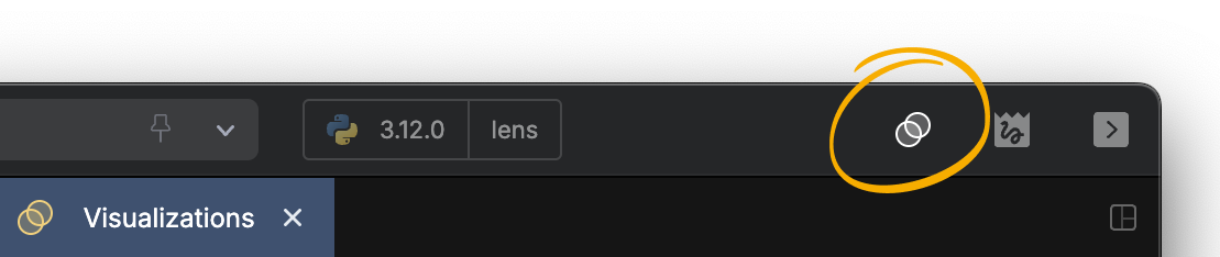 Visualizations Toolbar Button